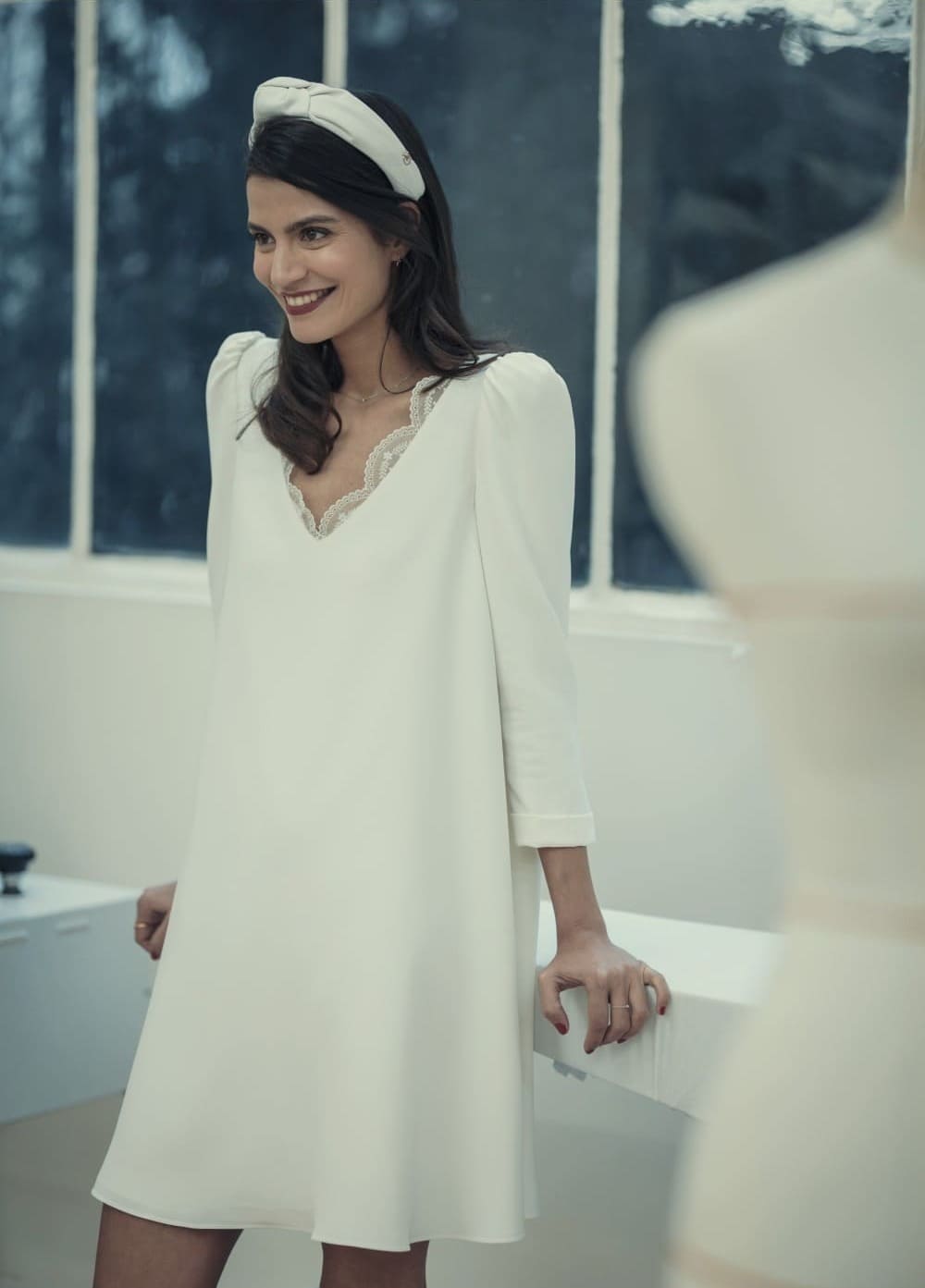 Robe de mariage civil CHEDID de Laure de Sagazan