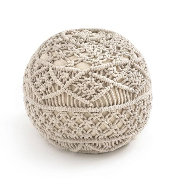 Pouf-rond-macrame-lambi-decorazine.fr Pouf rond en macramé Lambi - Decorazine.fr