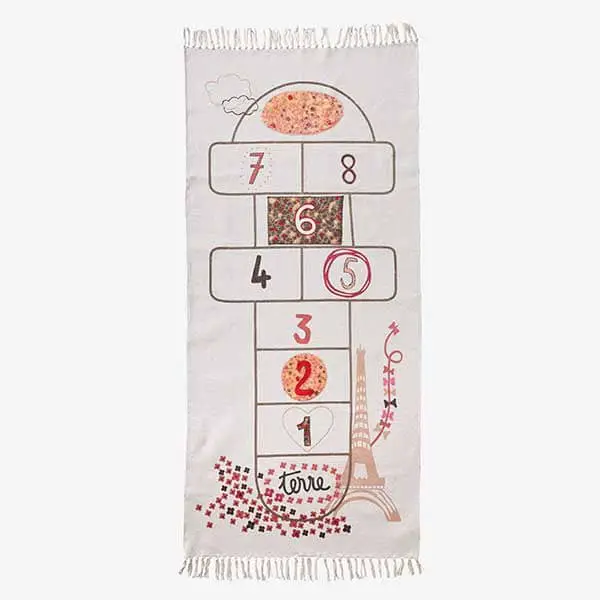 Tapis marelle enfant écru de Vertbaudet - Decorazine.fr