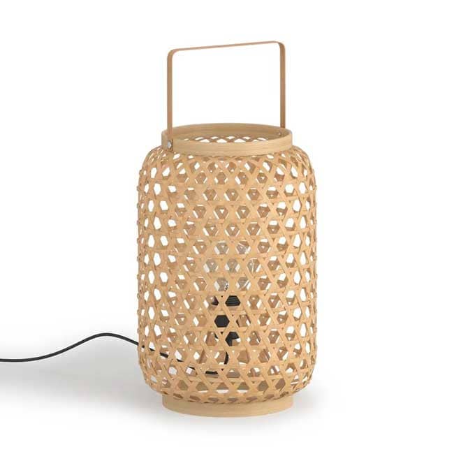 Lampe cage en bambou Iska - Decorazine.fr